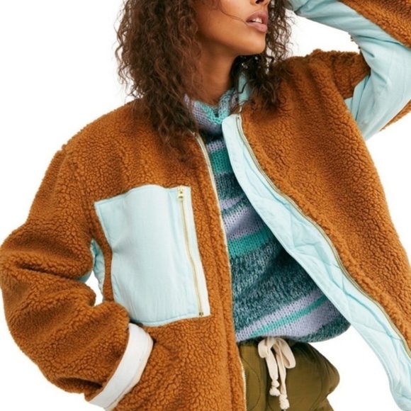 Free People Jackets & Blazers - Free People We The Free Rivington Sherpa Jacket